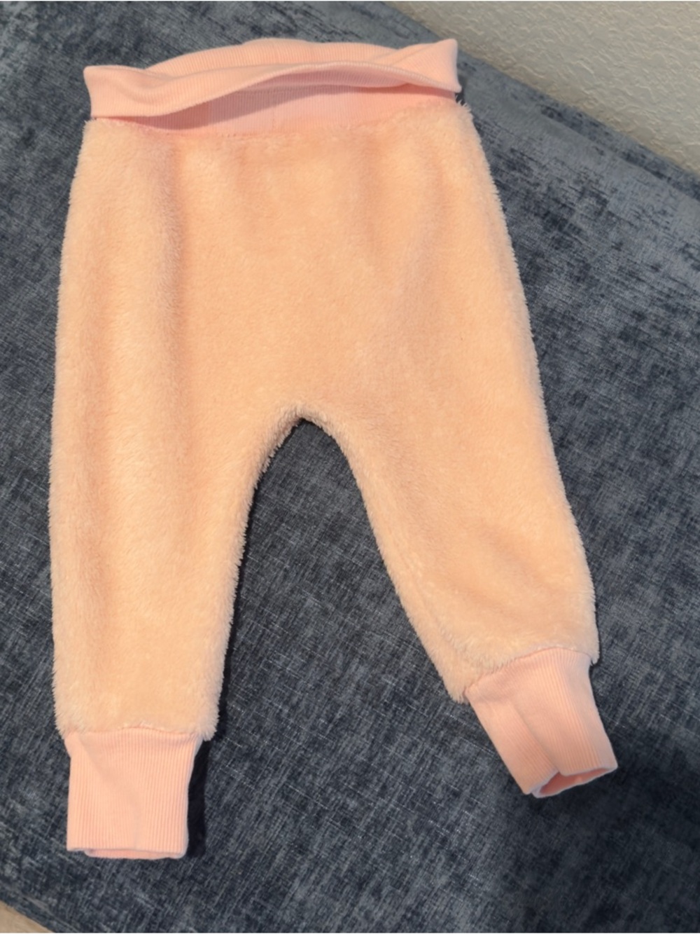 First Impressions Peach Plush Jogger Pants